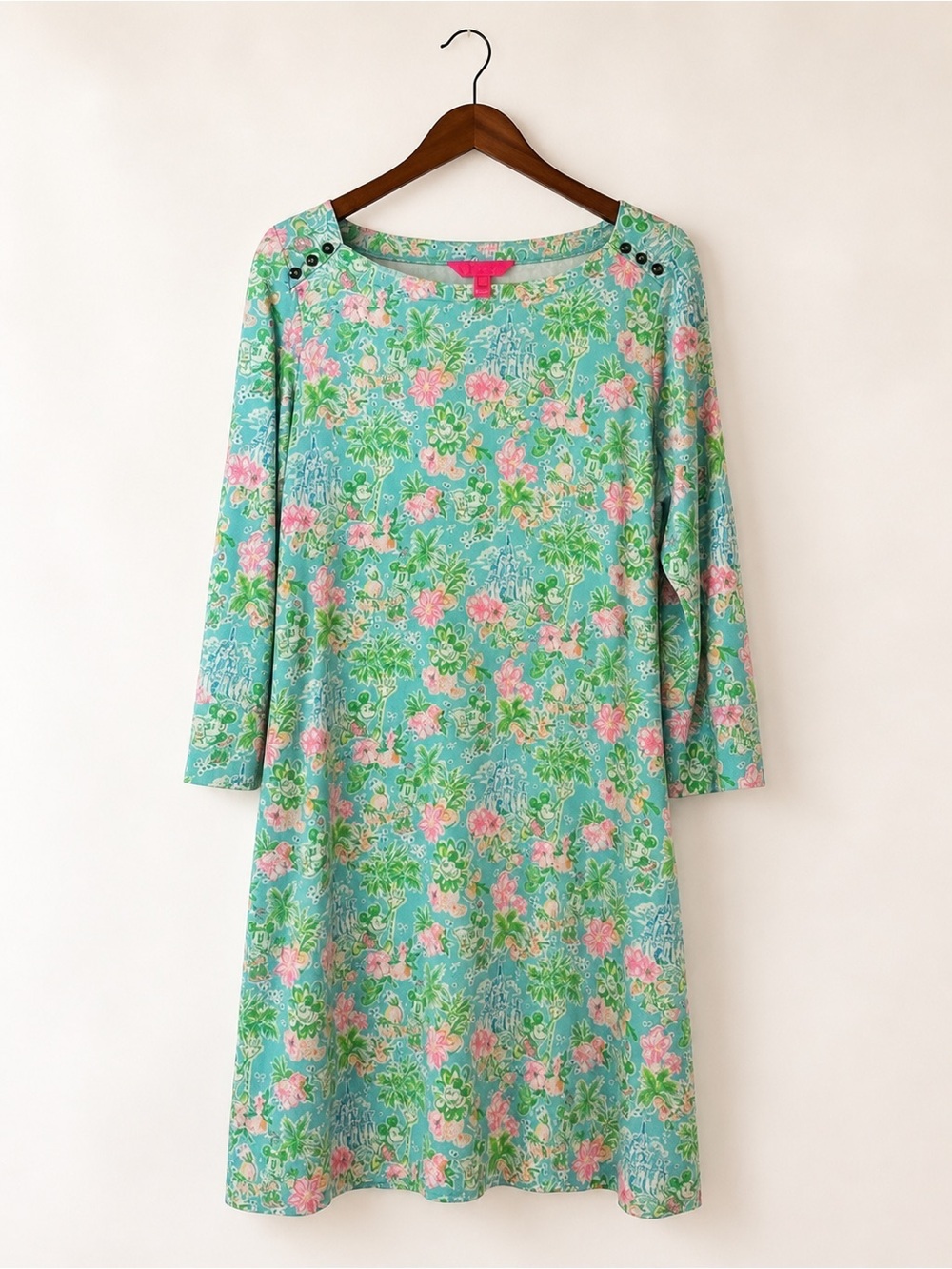 Disney x Lilly Pulitzer Sophie Dress XXL Magic Kingdom Castle Floral